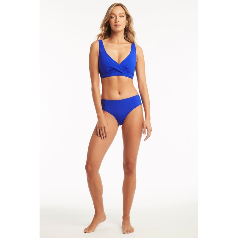 Eco Cross Front Bra Cobalt
