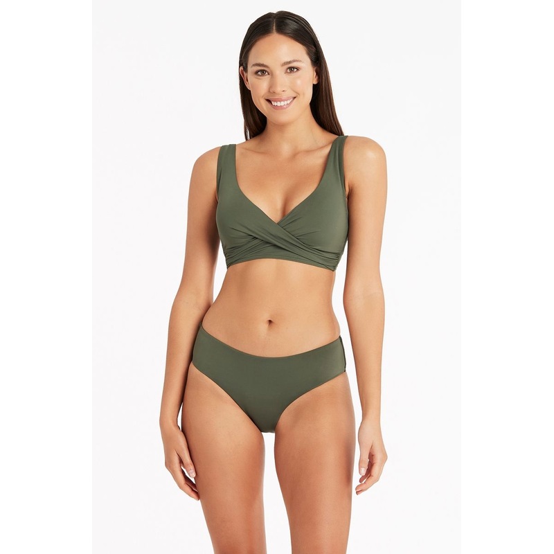 Eco Mid Bikini Khaki