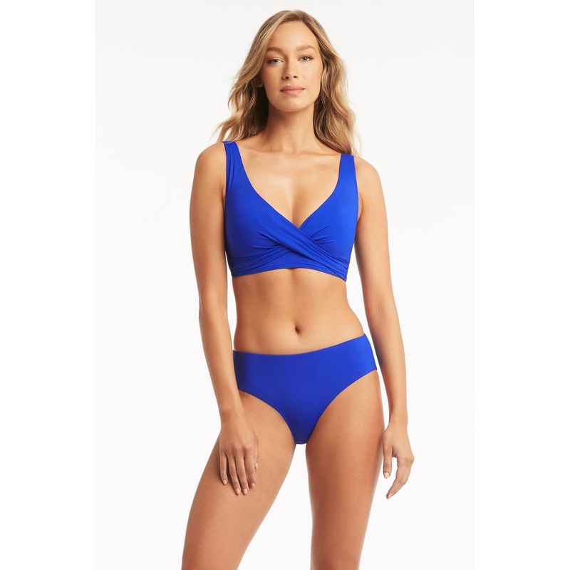 Eco Mid Bikini Pant Cobalt