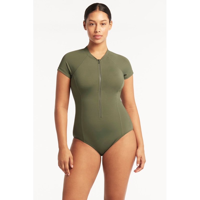 Eco Short Sleeve 1Pce Khaki