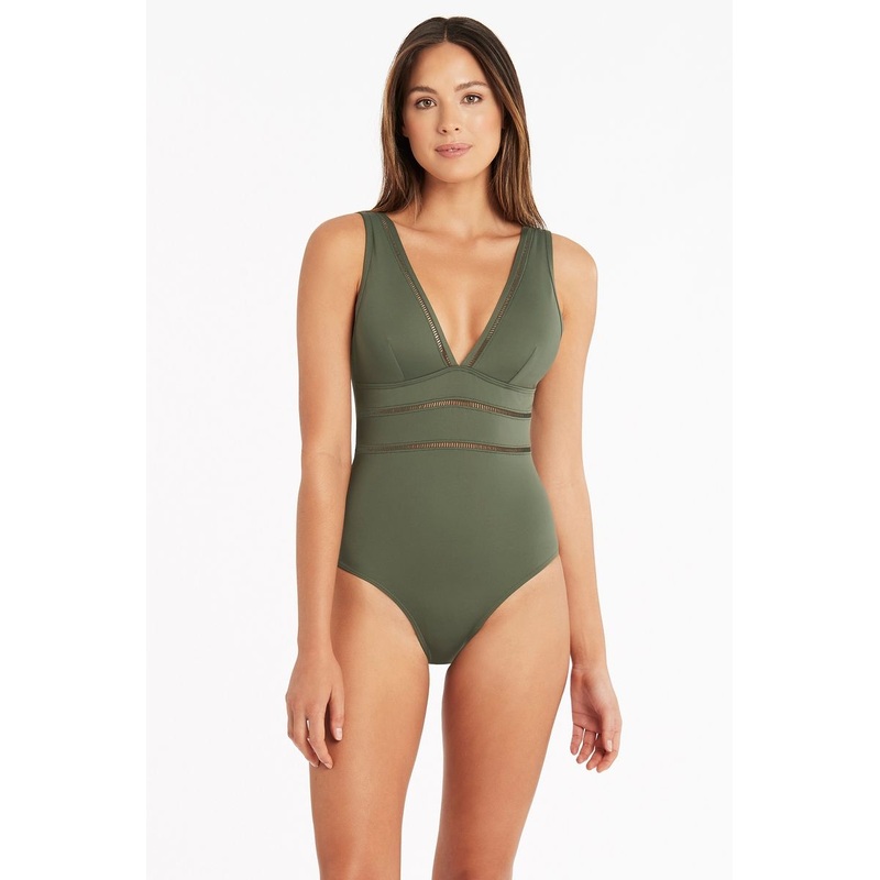 Eco Spliced 1Pce Khaki