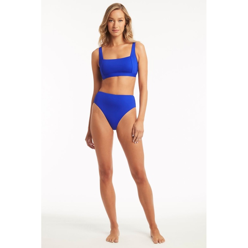 Eco Square Neck Top Cobalt