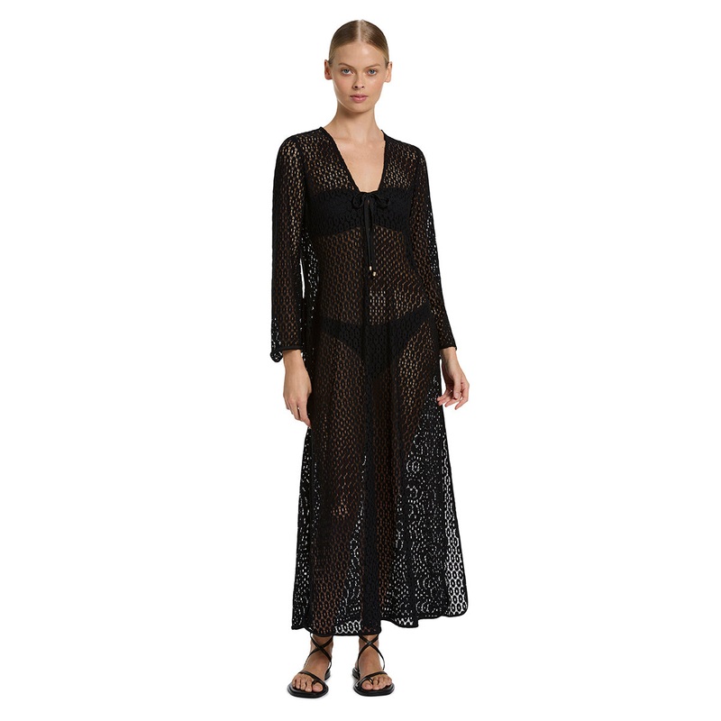 Jetset Stretch Lace Maxi Kaftan