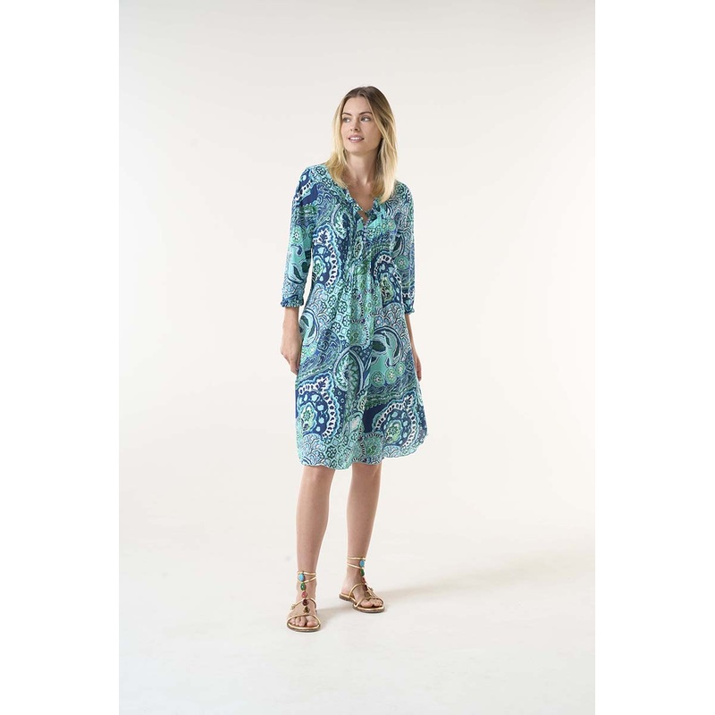 Brazil Blue Middy Poppy Dress