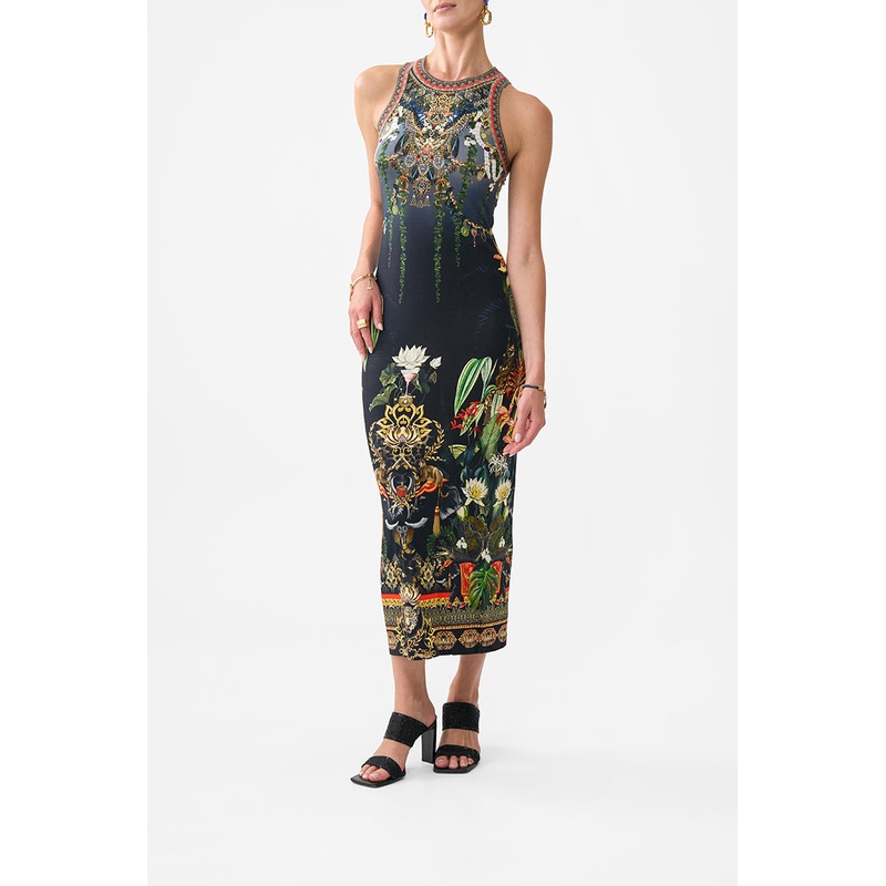 Ready For My Welcome Drink Jersey Tank Dress
