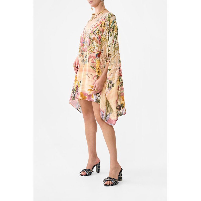 Welcome To The White Lotus Short Kaftan With Cuff