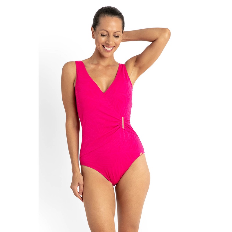 Zebra Bar Surplice One Piece