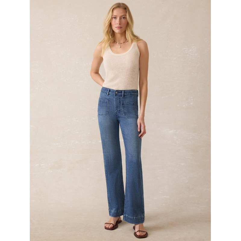 Stretch Terry Patch Pocket Pant - Riverton Wash