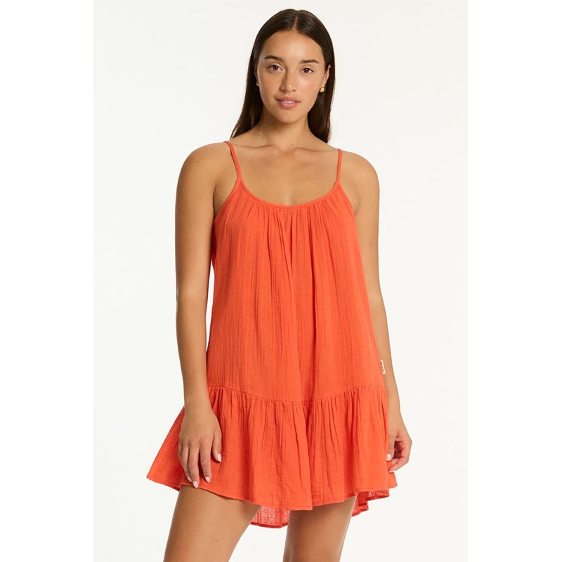Sunset Short Sundress Flame