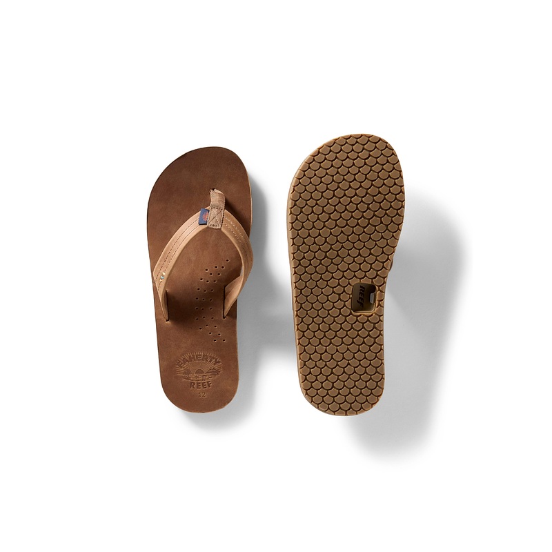 Faherty X REEF Men's Draftsmen Flip Flop - Dark Brown