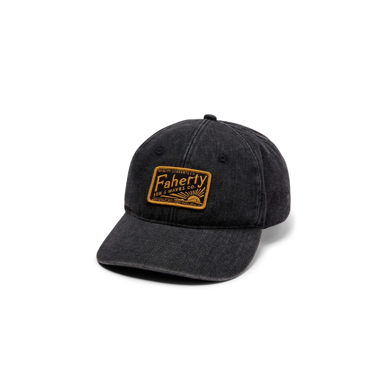 Denim Baseball Hat - Washed Black
