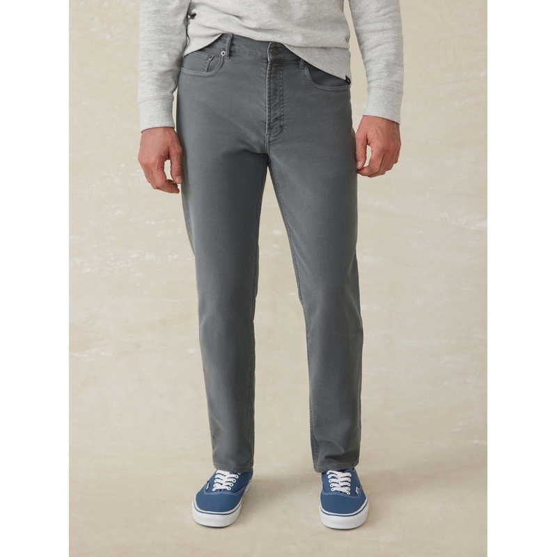 Stretch Terry 5-Pocket Athletic Fit Pant - Slate