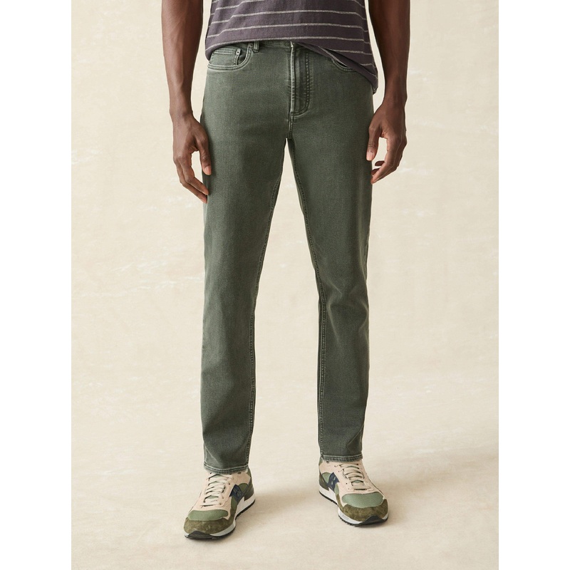 Stretch Terry 5-Pocket Pant - Fall Olive