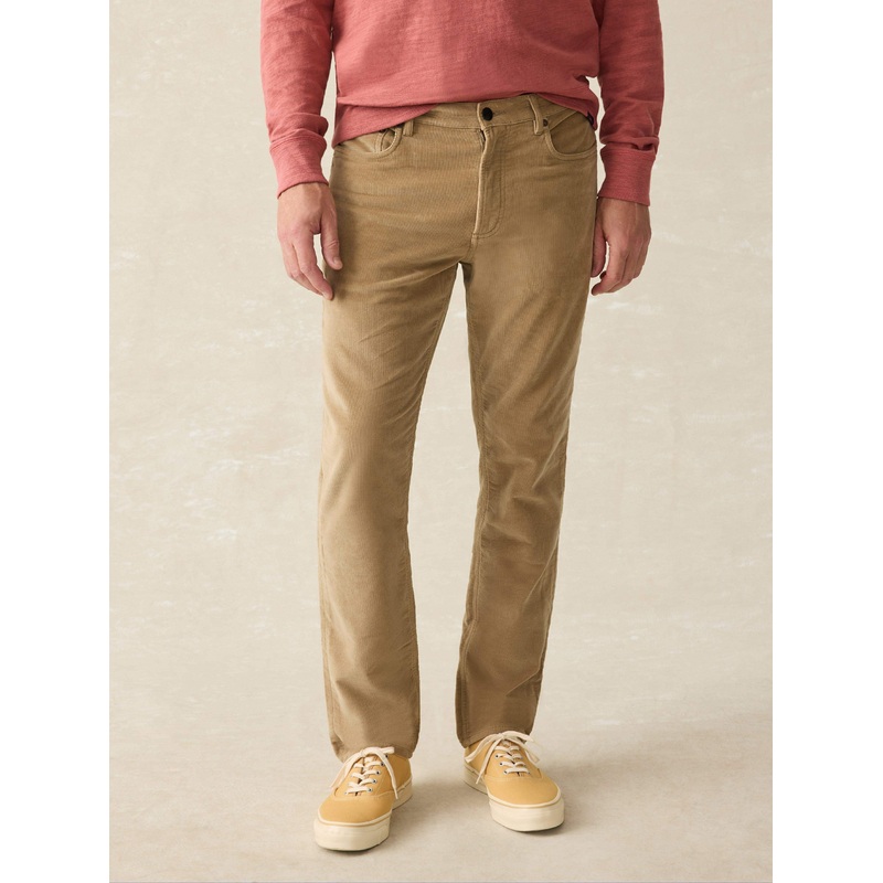 Stretch Terry Corduroy 5-Pocket Pant - Barley