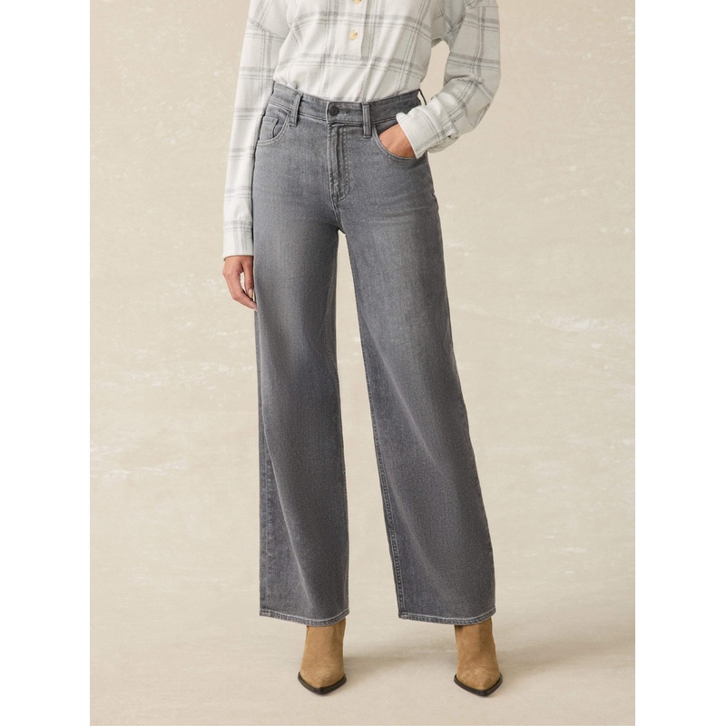Dream Jean Wide Leg - Ash Grey Wash