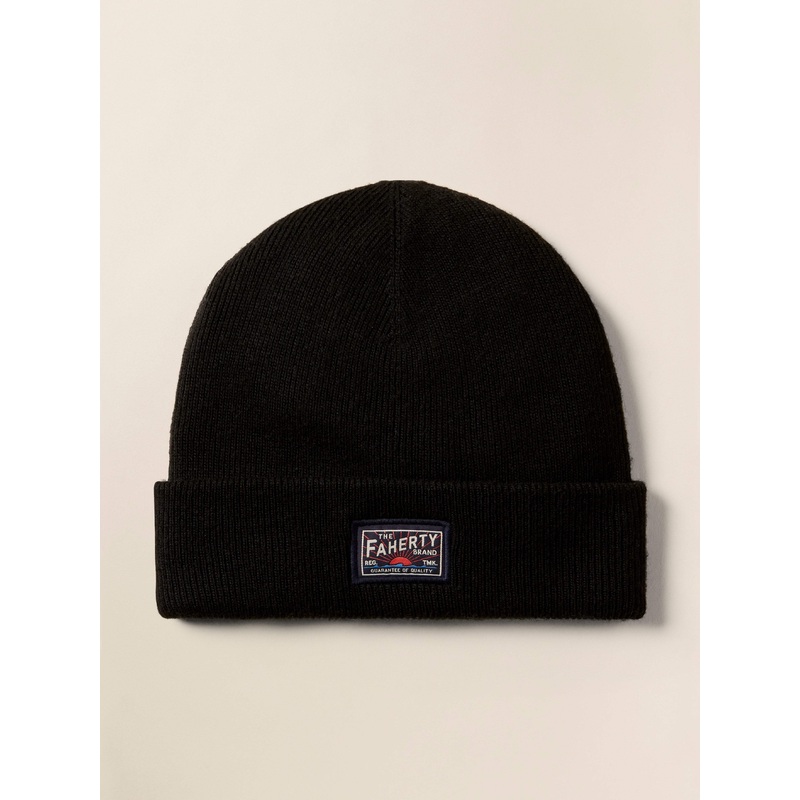 Faherty Logo Beanie - Black