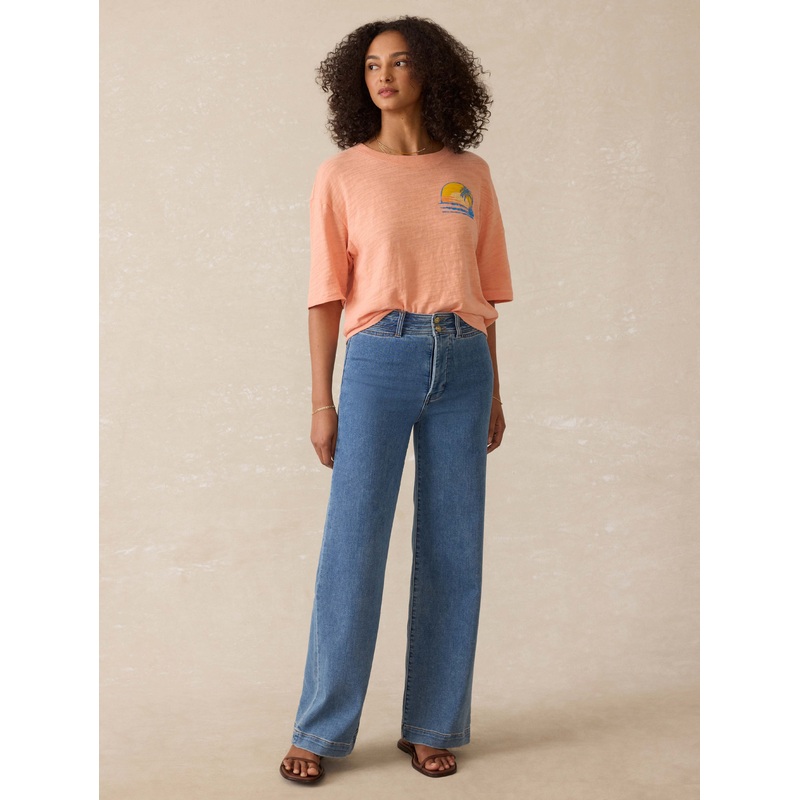 Stretch Terry Harbor Pant - Baylight Wash