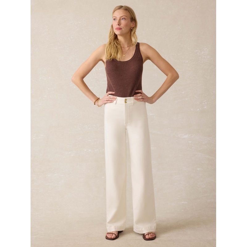 Stretch Terry Harbor Pant - Egret