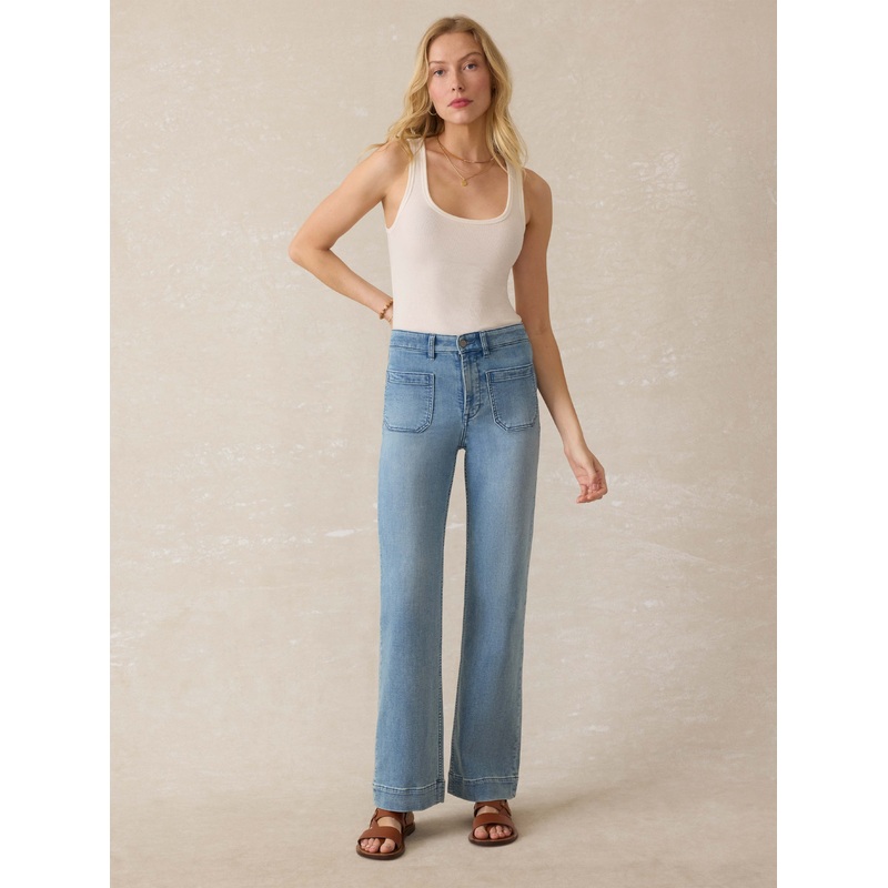 Stretch Terry Patch Pocket Pant - Eastern Shore Wash