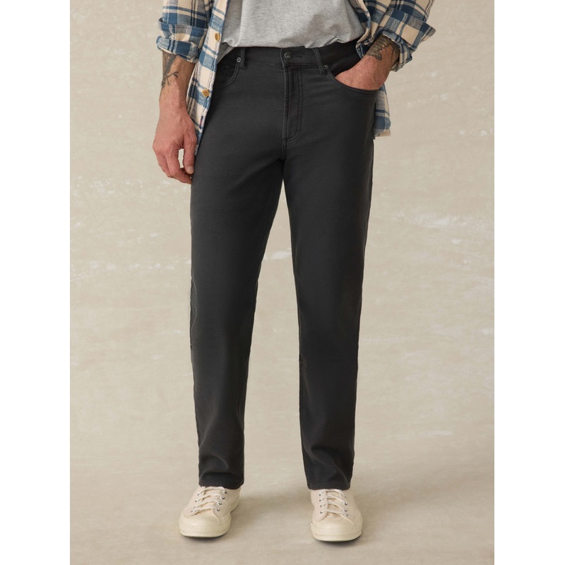 Stretch Terry 5-Pocket Pant - Onyx Black
