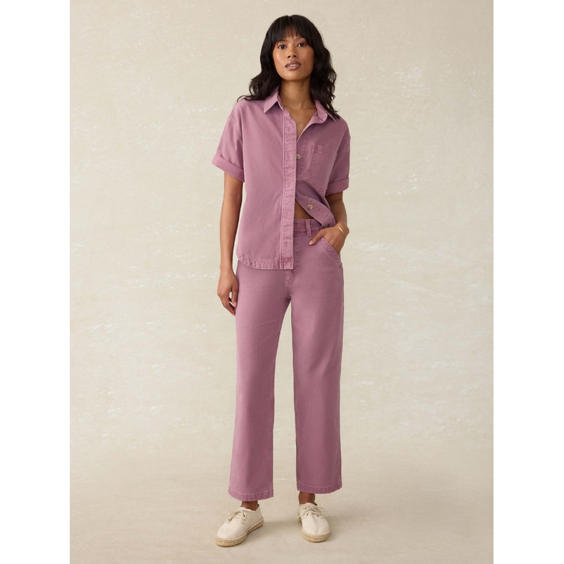 Sunwashed Canvas Dockside Pant - Weathered Orchid