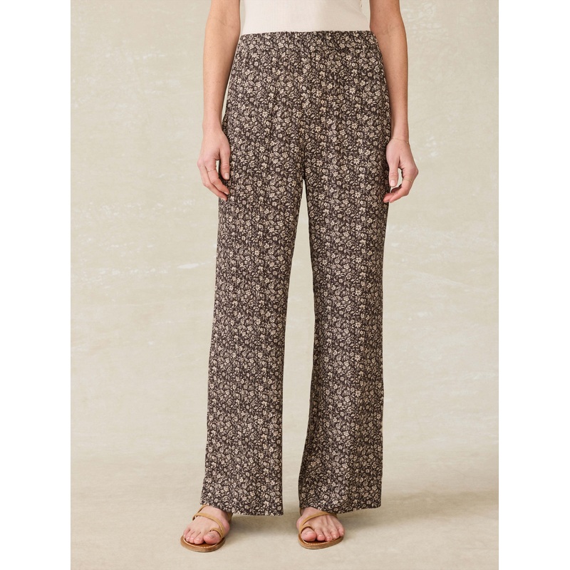 Cabana Pant - Charcoal Woodstock Floral