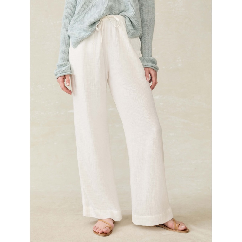 Laidback Gauze Pant - White