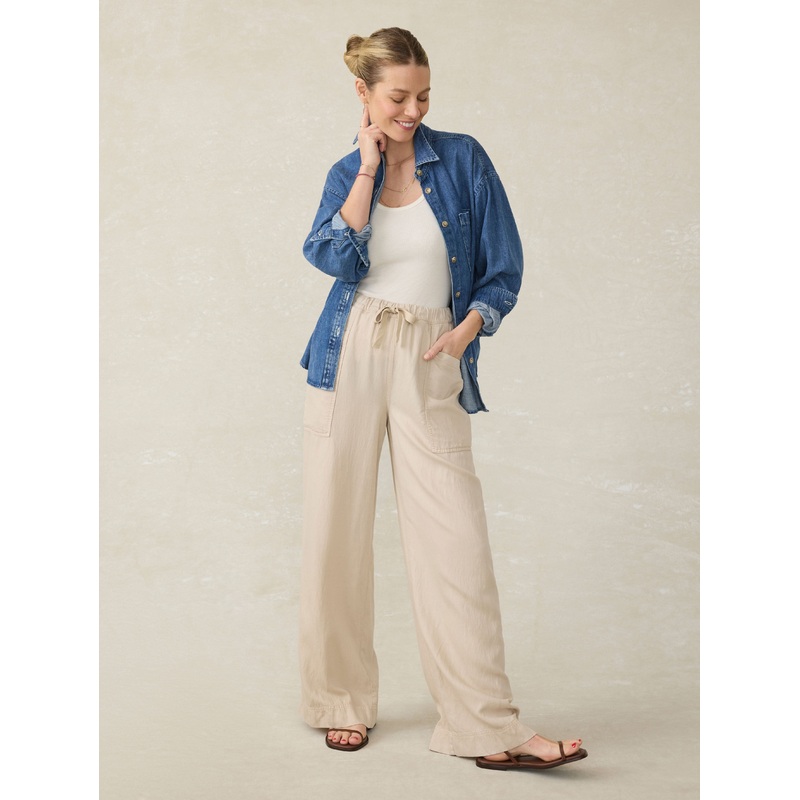 Topanga Drape Pant - Wheaten