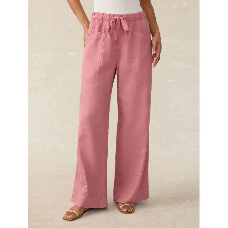 Topanga Drape Pant - Withered Rose