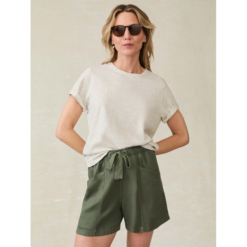 Topanga Drape Short - Thyme