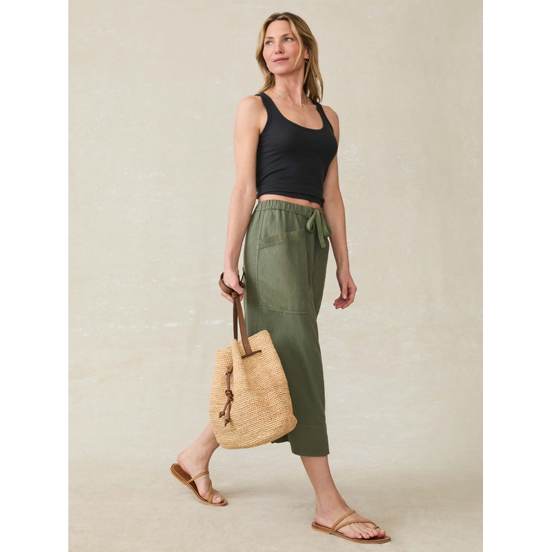 Topanga Drape Utility Skirt - Thyme
