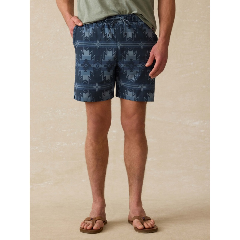 Doug Good Feather Shorelite Trunk (7") - Night Navy Stars
