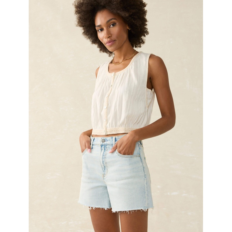 Organic Cotton Denim Short - Cloudbreak Wash