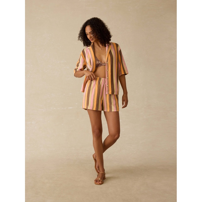 Cabana Towel Terry Short - Sun Kissed Stripe
