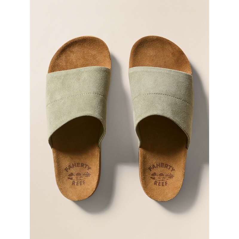 Faherty X Reef Ojai Slide - Olive