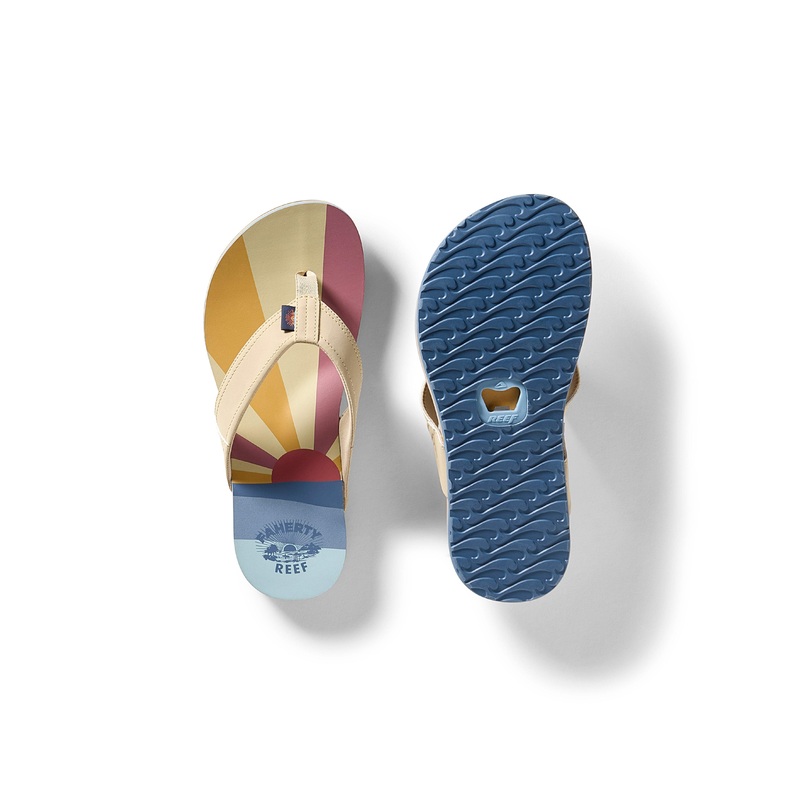 Faherty X REEF Unisex Eva Flip Flop - Sun And Wave