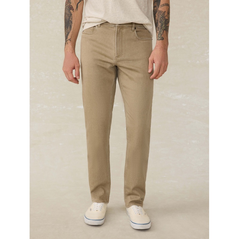 Stretch Terry 5-Pocket Pant - Desert Khaki