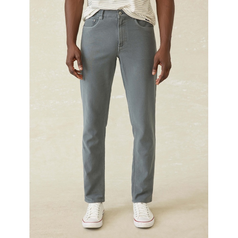 Stretch Terry 5-Pocket Pant - Slate