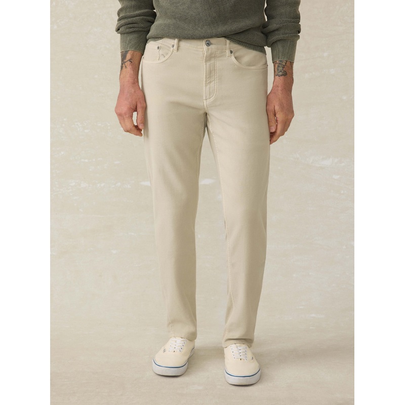 Stretch Terry 5-Pocket Pant - Stone