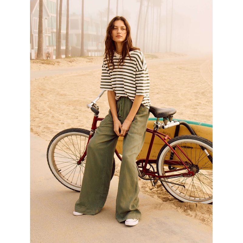 Topanga Drape Pant - Thyme