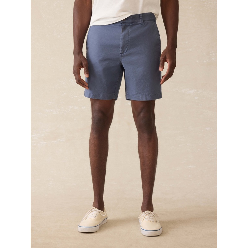 Tradewinds Linen Blend Short - Blue Abyss