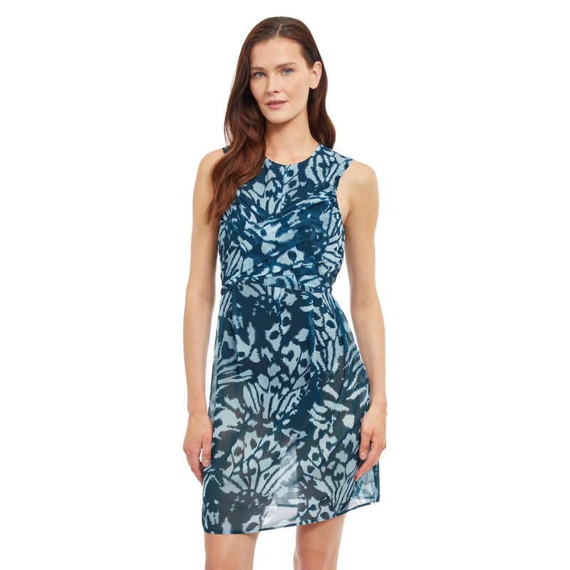 Gottex Miss Butterfly High Neck Sleeveless Beach Dress