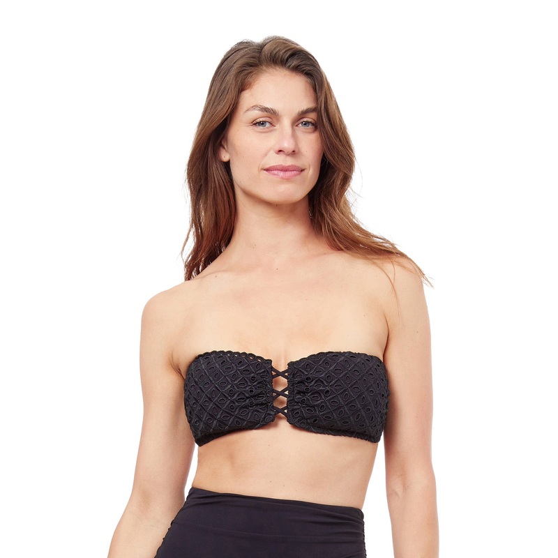 Profile By Gottex Rendezvous Bandeau Strapless Twist Front Bikini Top