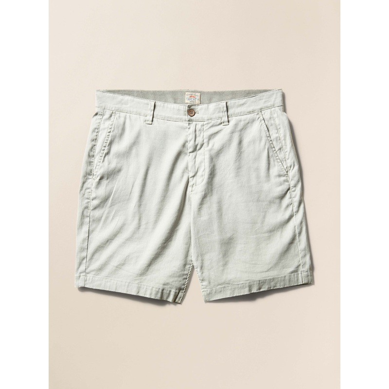 Tradewinds Linen Blend Short - Rain Cloud