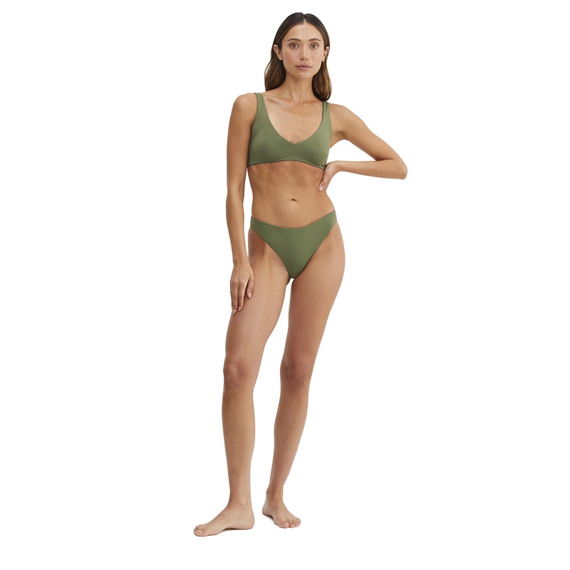 Au Naturel Endless Summer Kaia Reversible V Neck Bra Bikini Top