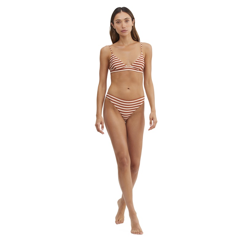Au Naturel Golden Hour Mila Wide Band Triangle Bikini Top
