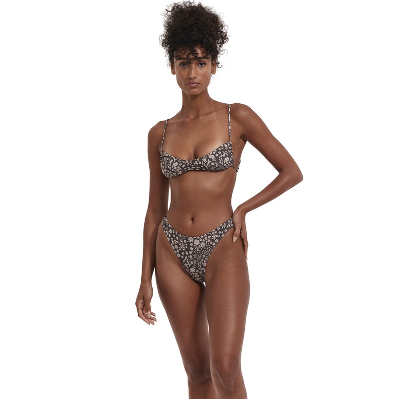 Flirtt Bella Flora V Neck Bralette Bikini Top