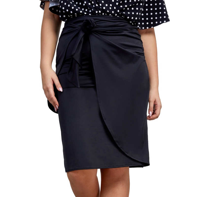 Gottex Modest Long Draped Wrap Skirt