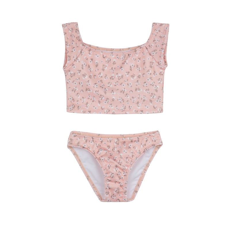 Ditsy Dream Off Shoulder Cap Sleeve Swim Set