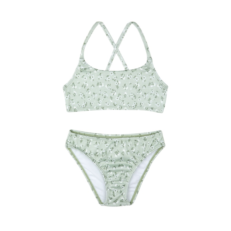 Ditsy Dream Textured Criss Cross Strap Swim Set